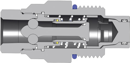 Dixon VEP3F3 3/8" VEP Nipple, 3/8" NPTF, Steel 100847-3