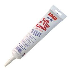 Markal 59006 Acrylic Tub & Tile Caulk 6 Oz, White, 12/Case