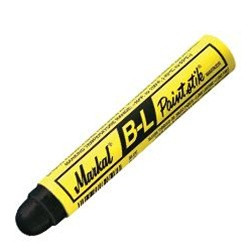 Markal 80725 B-L Paintstik Marker Bleeds Through Solvent-Based Paints Blue, 144/Case