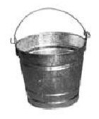 Magnolia Brush 10 (10 Qt.) Galvanized Pail