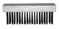 Magnolia Brush 5-S Round Carbon Steel Wire Straight Back Scratch Brush (6 rows x 19 rows)