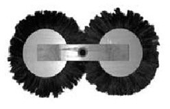 Magnolia Brush CF-9 100% Horsehair Crowsfoot Pattern Texture - Round Double Brush