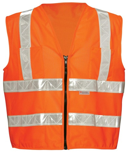 OK-1 OK-SVO2M ANSI Class II Zipper Surveyor Vest Size:3XL (52-56")