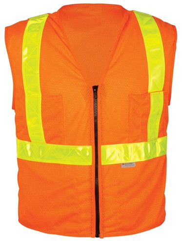OK-1 OK-SVOML ANSI Class II Zipper Surveyor Vest Size:2XL (48-52")