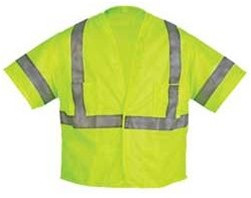 OK-1 OK-AV3LM-04 ANSI Class III Hook & Loop Vest Size:2XL (48-52")