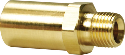 Dixon 0010055C 1/8"-27 Brass Male NPT, Drilled and Chamfered Base for Whip Hose
