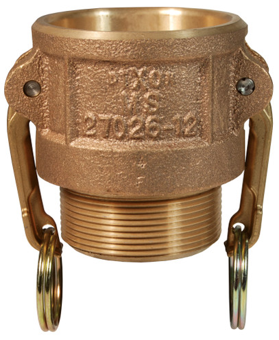 Dixon 100-B-BR 1" Brass Female Coupler x Male NPT