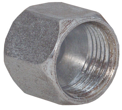 Dixon 0304C-8 3/4"X1/2" CARBON STEEL JIC CAP NUT