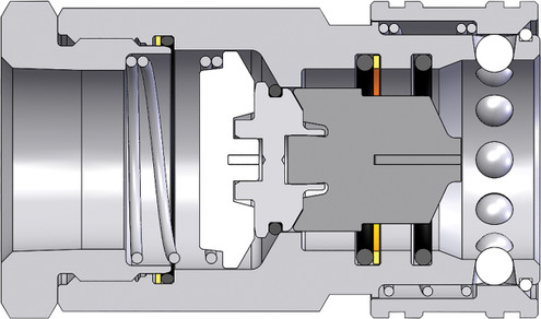Dixon 12HOF12 1 1/2" ISO-B COUP, 1 7/8"-12 ORB, S Body Material: STEEL Body Size: 1-1/2"