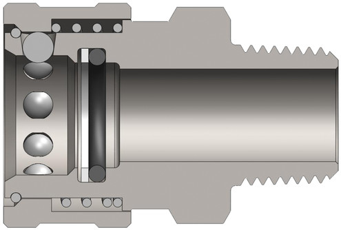 Dixon 12VM12-E 1 1/2" H-STYLE COUP, 1 1/2" M-NPTF, Body Material: STEEL Body Size: 1-1/2"