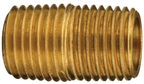 Dixon 1650404C 1/4" NPT Brass Close Pipe Nipple