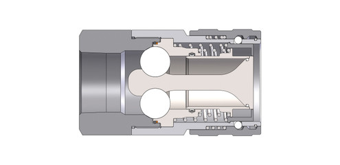 Dixon 16HTF16 2" ISO-FF Coupler, 2" NPTF, Steel 201018-16