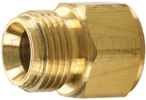 Dixon 1740808C 1/2" Male NPSM x 1/2" Fem NPTF Brass Threaded Adapter
