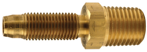 Dixon 1820504S Brass Reusable Male Stem 5/16" Hose ID x 1/4" Male NPTF