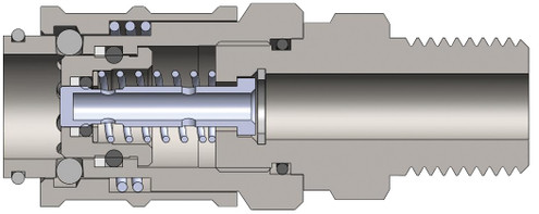 Dixon 1PDM2 1/8" DIAGONOSTIC NIPPLE 1/4"NPTF Body Material: STEEL Body Size: 1/8"
