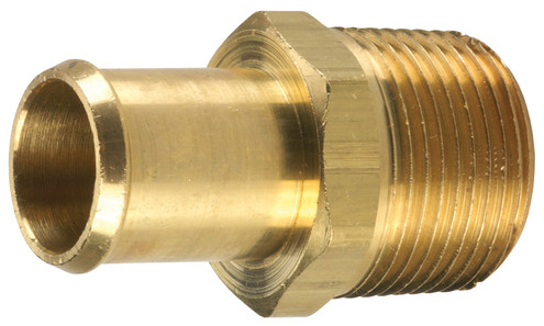 Dixon 268B0604 1/4" MNPTF x 3/8" Beaded Hose Barb Brass