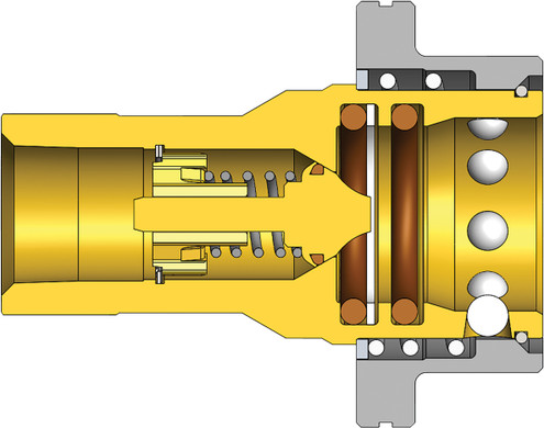 Dixon 2HSF2-B 1/4" STEAM COUPLER, 1/4" NPTF Body Material: BRASS Body Size: 1/4"