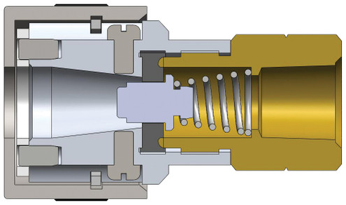 Dixon 2SHDF3 1/4" SCHRADER COUPLER, 3/8" NPTF Body Material: ALUMINUM Body Size: 1/4"