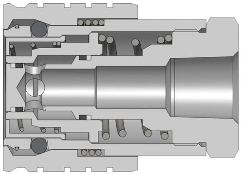 Dixon 2STBF2 1/4" SNAPTITE FF COUP, 1/4" BSPP, STEEL Body Material: STEEL Body Size: 1/4"