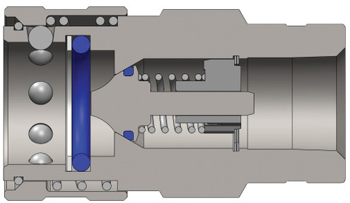 Dixon 2KF2 1/4" ISO-A COUPLER, 1/4" NPTF, STEE Body Material: STEEL Body Size: 1/4"