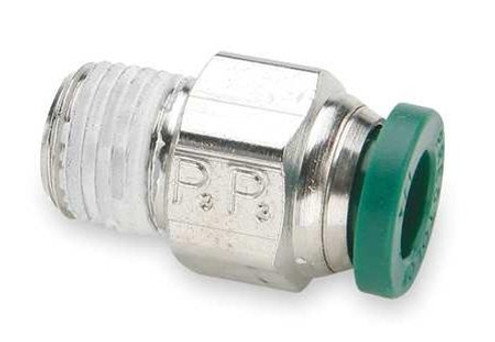 Parker W68PLP-6-2 Male Connector, 3/8 In, PK 10