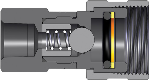 Dixon 3TF3 3/8" ENERPAC COUPLER, 3/8" NPTF Body Material: STEEL Body Size: 3/8"