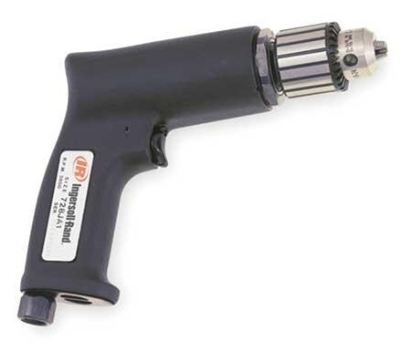 Ingersoll-Rand 728JA1 Air Drill, Keyed, 3/8 In Chuck, 3800 RPM
