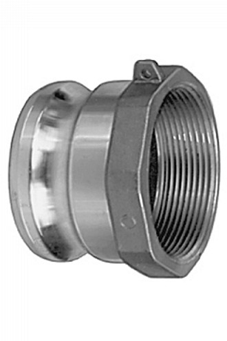 Kuriyama AL-A125 Aluminum Part A Male Adapter x Female NPT, 1-1/4"