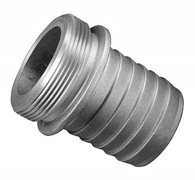 Kuriyama ABM250 Pin Lug Hose Shank Coupling, Male End, 2-1/2"