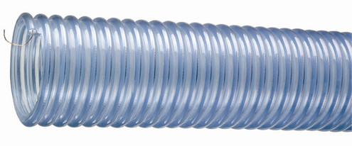2001-400X20 Heavy Duty Food Grade Polyurethane Lined Hose with Grounding Wire, 4.000" x 20'