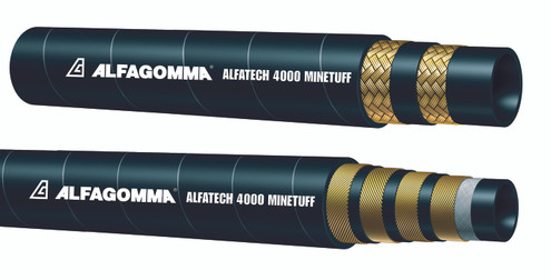 Alfagomma AT894MT-08 Alfa Tech 4000 Minetuff Hydraulic Hose, 0.500", 12.70 mm