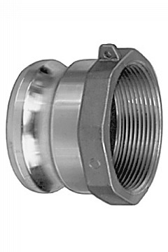 Kuriyama AL-A1000 Aluminum Part A Male Adapter x Female NPT, 10"