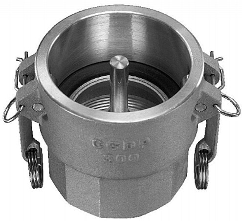 Kuriyama CGDP-A4030 Aluminum vapor Recovery Coupler with Probe, Coupler x Female Threads, 4 x 3"