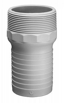 Kuriyama GRN300 Glass Reinforced Nylon Combination Hose Nipple, GRN Series/NPT Thread, 3"