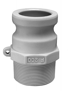Kuriyama GRF400 Glass Reinforced Nylon Part F Male Adapter x Male NPT, 4"