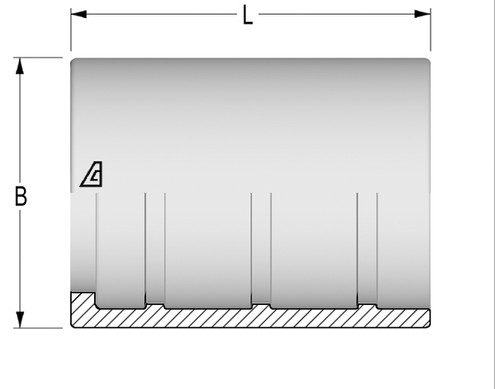 Alfagomma H1200203-03 Non-Skive Ferrule, 0.19", 4.8 mm