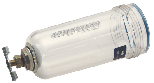 Dixon 4425-50RL Transparent Bowl, Manual Drain for