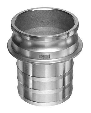 Kuriyama HDAL-E801 Aluminum Part E Male Adapter x Hose Shank, 8"