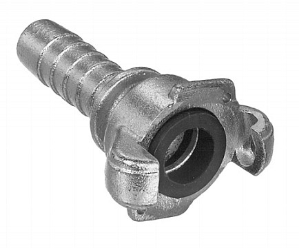 Kuriyama HE-50 Plated 2-Lug Universal Air Hose Coupling, Hose End, 1/2"