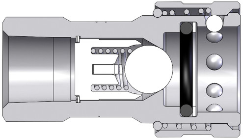 Dixon 4AGOF4 1/2" AG COUPLER, 3/4"-16 ORB STEEL Body Material: STEEL Body Size: 1/2"
