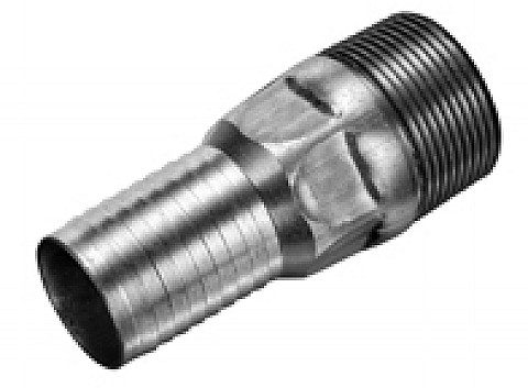 Kuriyama HEX-SPN125 Steel Hex Combination Hose Nipple, Plated Steel NPT, 1-1/4"