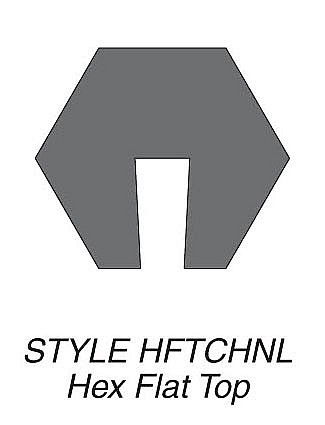 Kuriyama HFTCHNL-08X100 Hex-Flat Top Channel Rubber Strip, Channel Size(Inches): 1/2”
