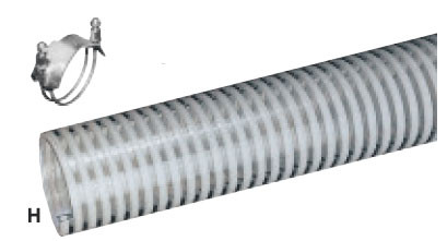 Kuriyama H250X100 Standard Duty PVC Suction Hose, 2.500" x 100'