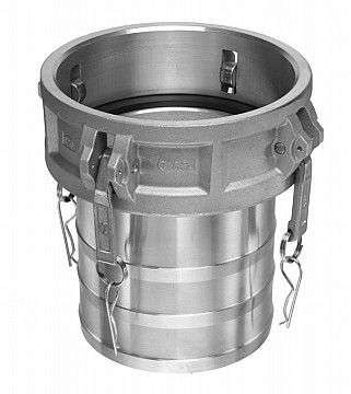 Kuriyama HDAL-C801 Aluminum Part C Female Coupler x Hose Shank, 8"