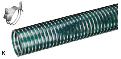 Kuriyama K075X100 Standard Duty PVC Suction Hose, 0.750" x 100'