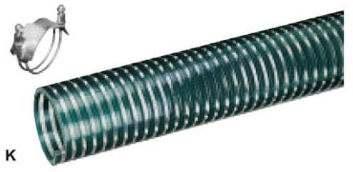 Kuriyama K125X100 Standard Duty PVC Suction Hose, 1.250" x 100'