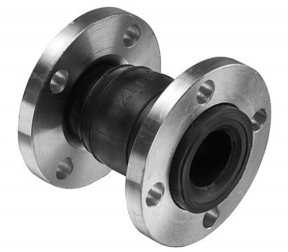 Kuriyama HTSRF20X6 Single Sphere Flanged Rubber Expansion Joint, 2.00" Dia x 6" Lng