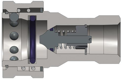 Dixon 4HBF4-SS 1/2" ISO-B COUPLER, 1/2" BSPP, 316S Body Material: 316 STAINLESS Body Size: 1/2"