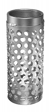Kuriyama LHS300 Long Round Hole Steel Strainer, 3"