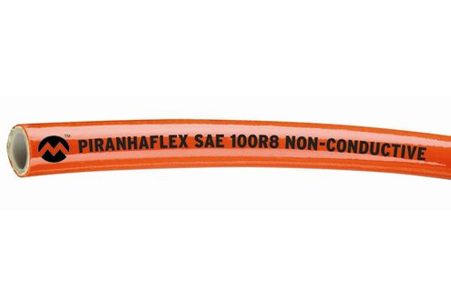 PF628NC-12-250R Piranhaflex HH with Polyester Inner Tube & Orange Non-Conductive Cover, 0.75"